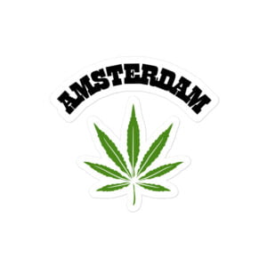 AMSTERDAM Weed Leaf sticker - Image 3