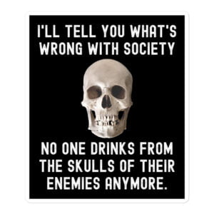 Human Skull Image Sticker