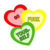 Go Fuck Yourself - Cute Hearts Sticker