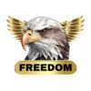 Freedom Gold Eagle sticker