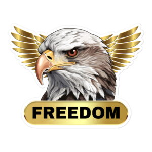 Freedom Gold Eagle sticker