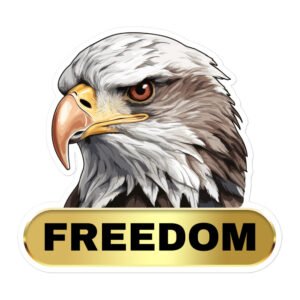 Freedom American Bald Eagle sticker