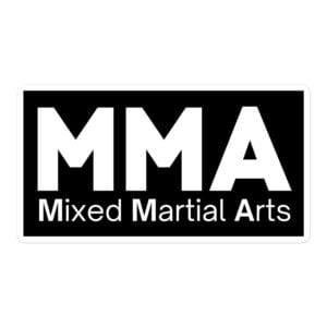 MMA Mixed Martial Arts | Bold Font MMA Logo Sticker