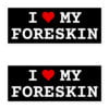 I Heart My Foreskin Sticker Pack