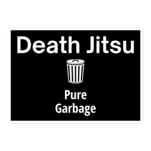 DEATH JITSU Pure Garbage Sticker - Trash Can (version 2)