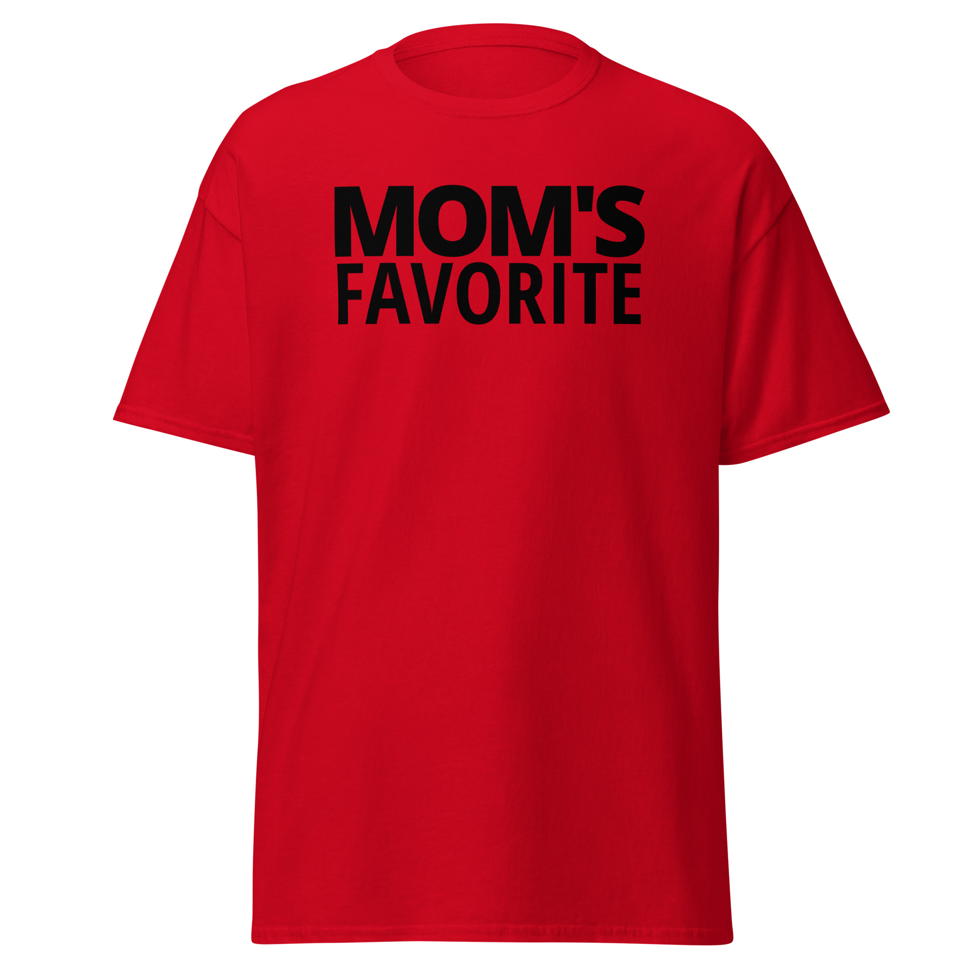 MOM S FAVORITE (in black letters) Men's T-Shirt - Image 2