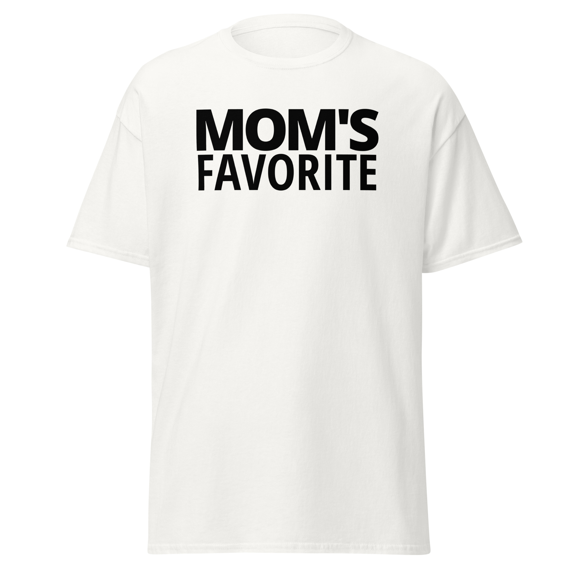 MOM S FAVORITE (in black letters) Men's T-Shirt - Image 12