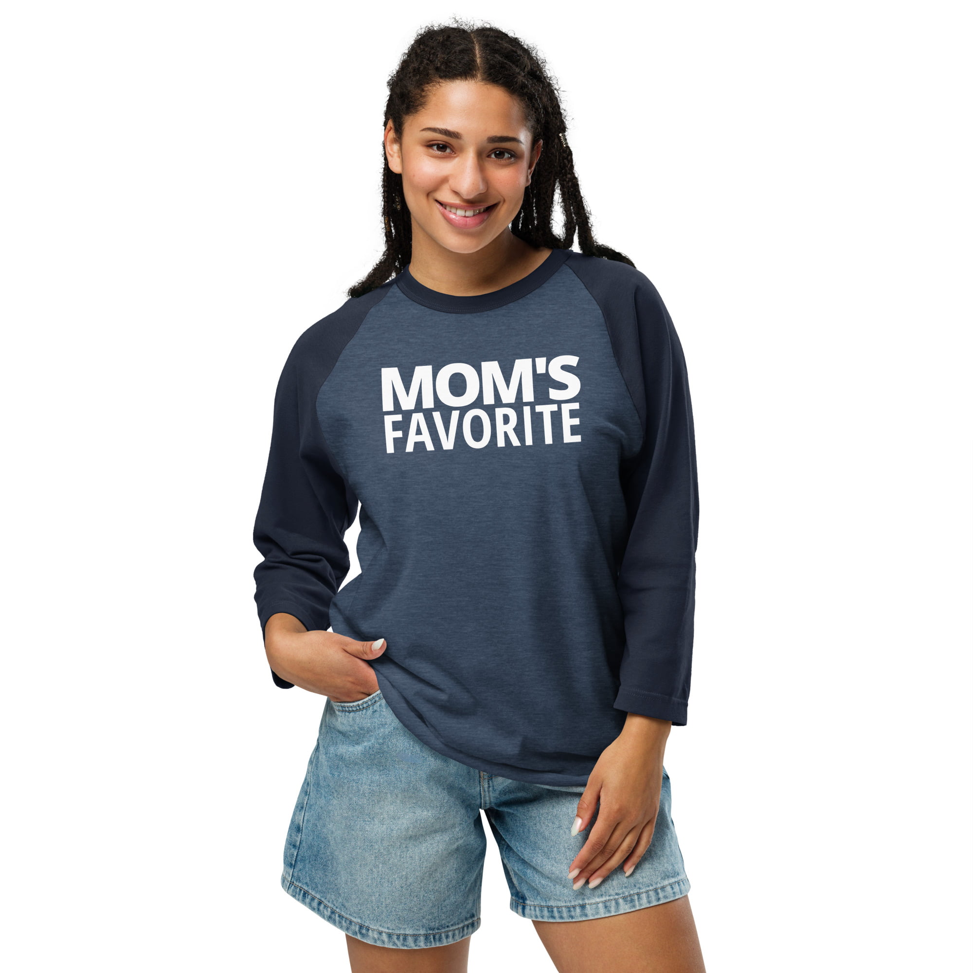 Mom's Favorite 3/4 sleeve raglan shirt - Image 2