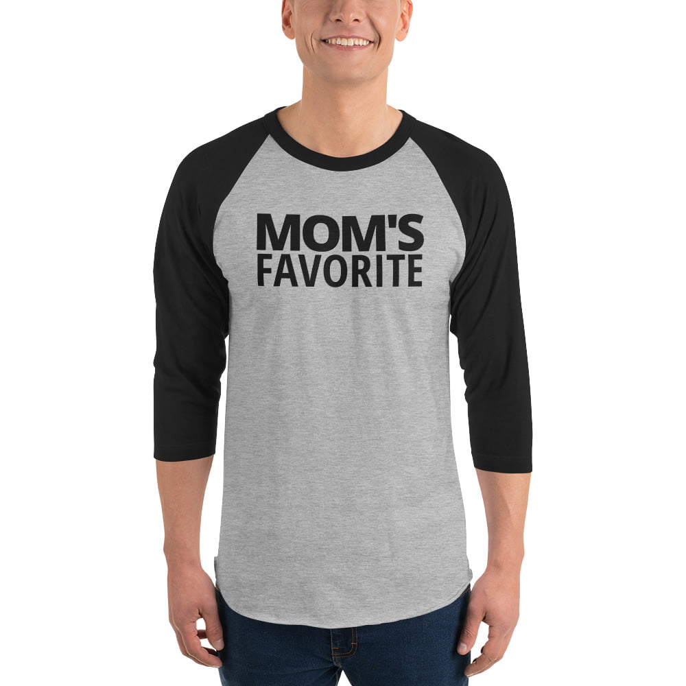 Mom's Favorite Raglan Baseball Tee - Image 3
