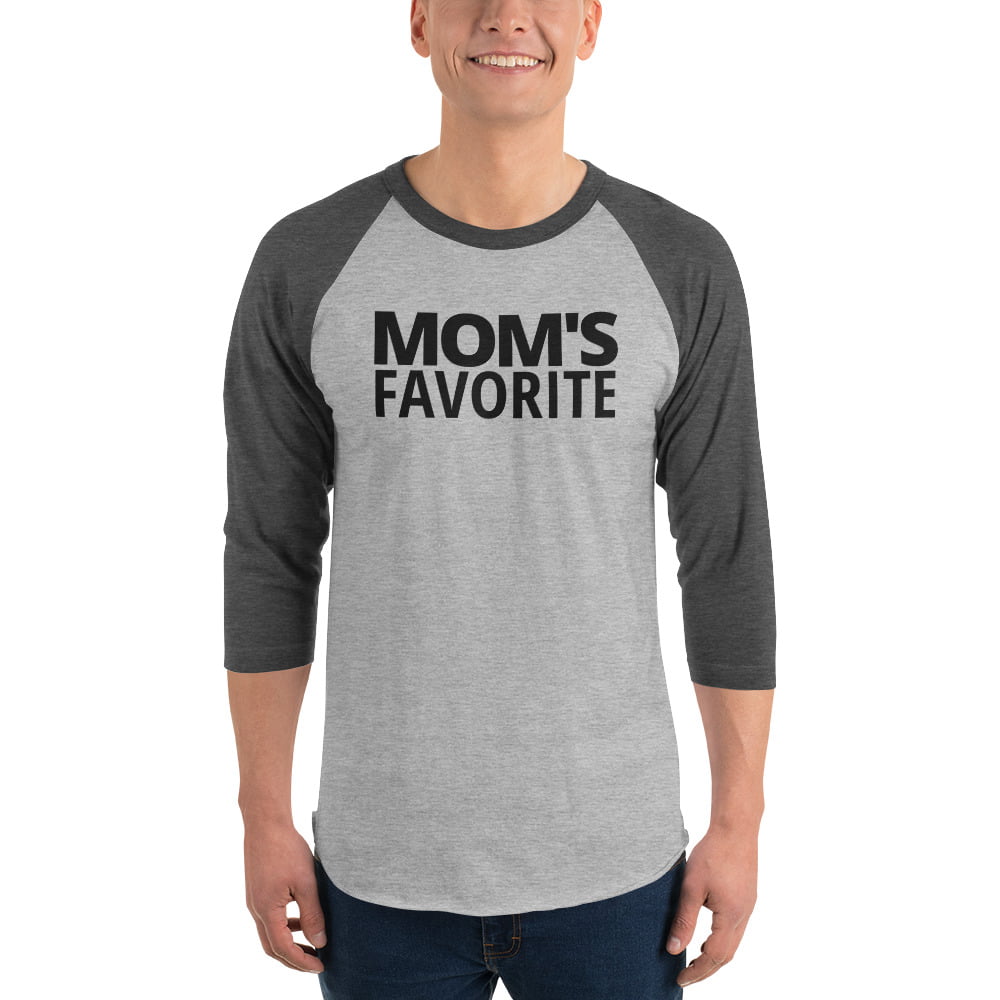 Mom's Favorite Raglan Baseball Tee - Image 5