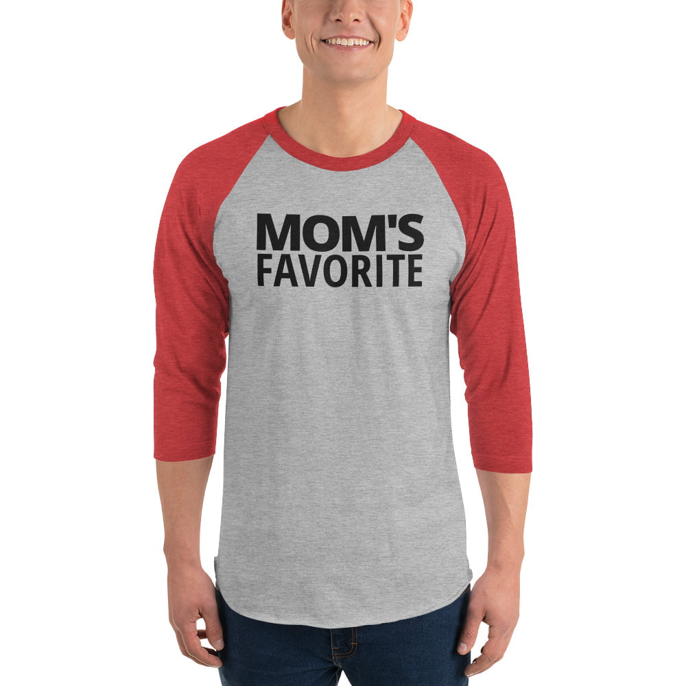 Mom's Favorite Raglan Baseball Tee - Image 4