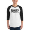 Mom's Favorite Raglan Baseball Tee