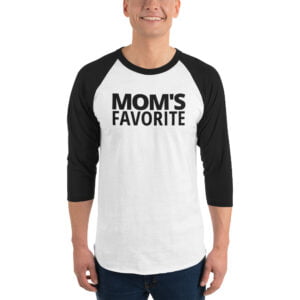 Mom's Favorite Raglan Baseball Tee
