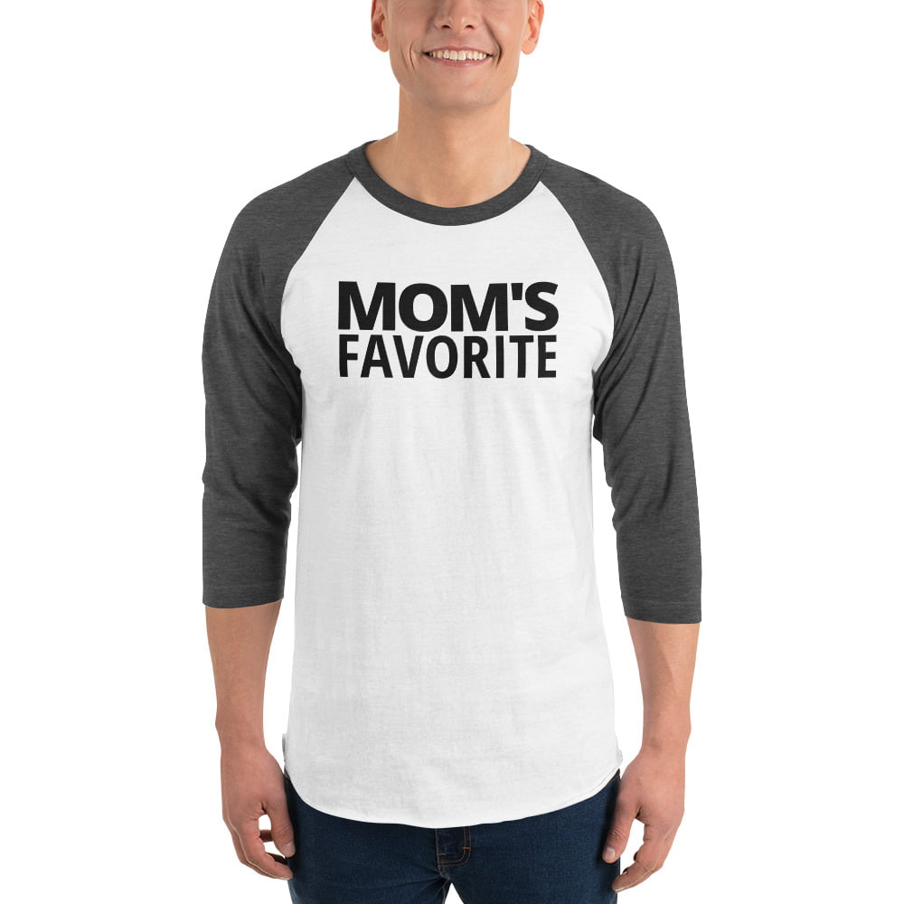 Mom's Favorite Raglan Baseball Tee - Image 9