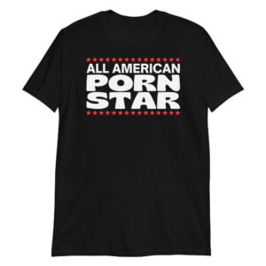 All American Porn Star (red & white version) Unisex T-Shirt