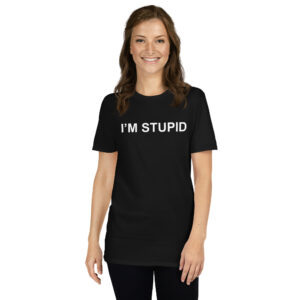 Alternative view of I'M STUPID Matching T-Shirt with I'M WITH STUPID Shirt
