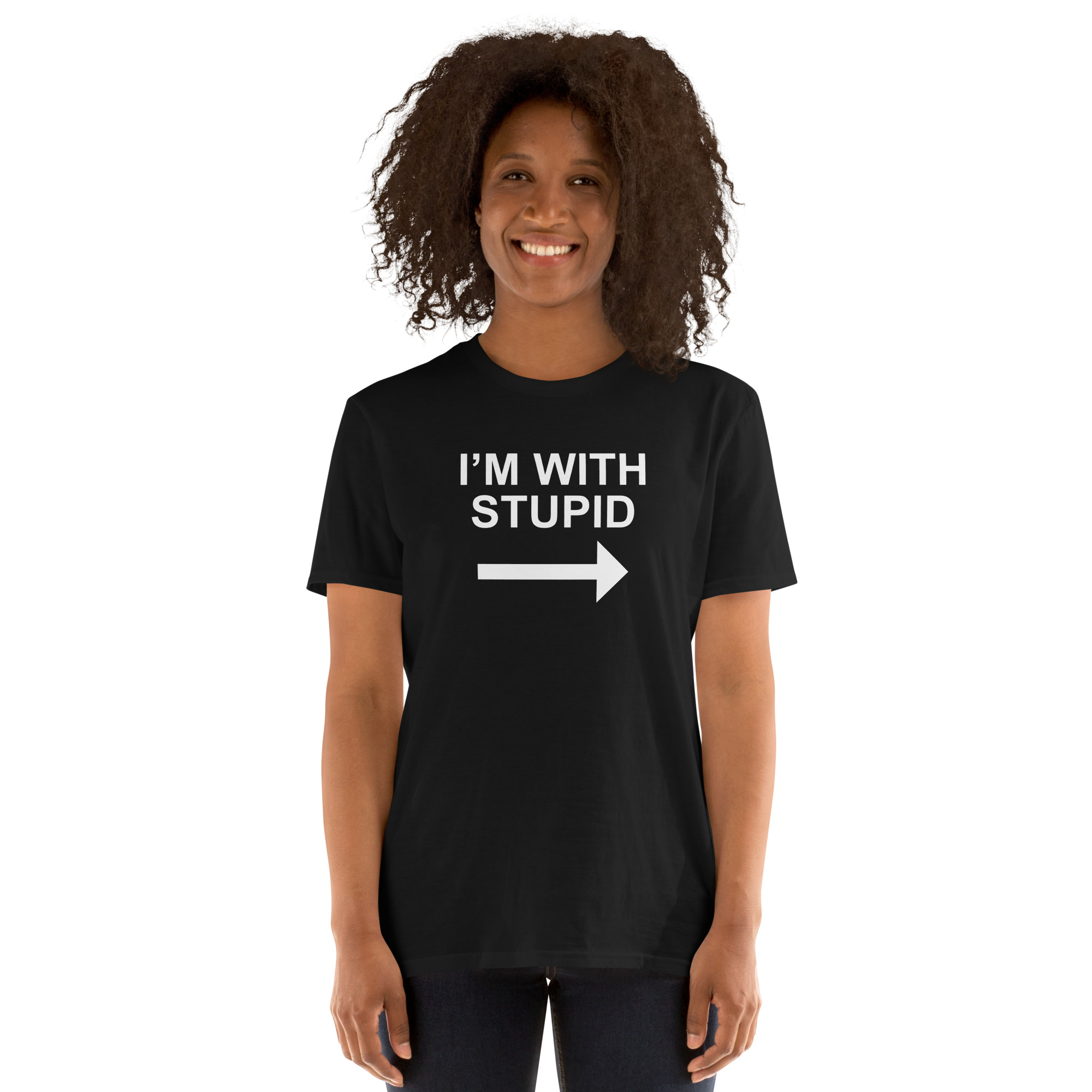 I'M WITH STUPID Matching T-Shirt with I'M STUPID Shirt