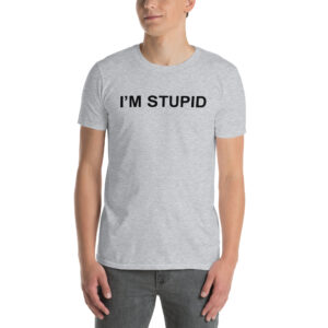 Alternative view of I'M STUPID T-Shirt Matching with I'M WITH STUPID Shirt