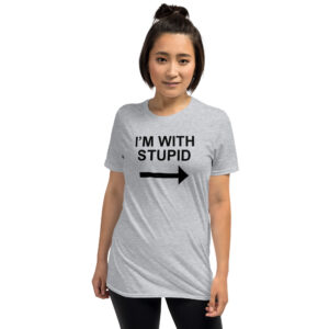 Alternative view of I’M WITH STUPID T-Shirt Matching with I’M STUPID Shirt