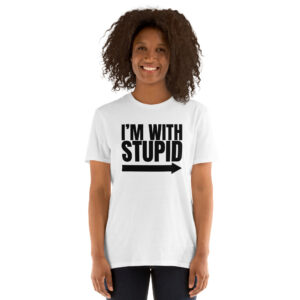 Alternative view of Dumb and Dumber Shirts – I’m With Stupid Arrow T-Shirt