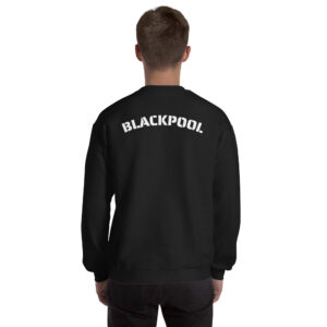 Alternative view of DEATH JITSU Ace Of The World Bitch BLACKPOOL Sweatshirt (Front + Back)