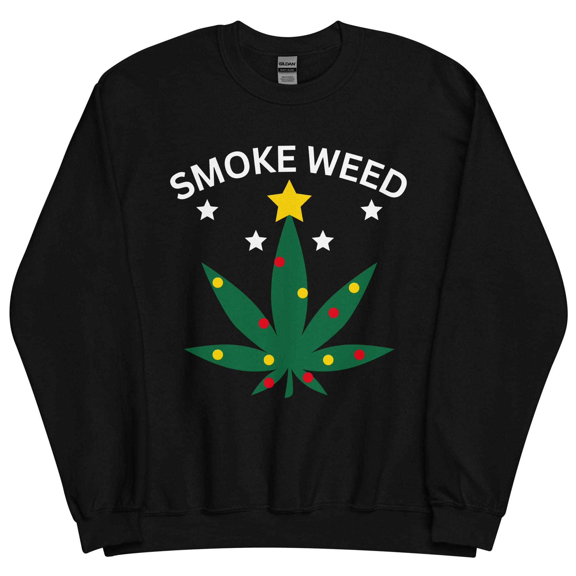 SMOKE WEED Ugly Christmas Sweater - Image 2
