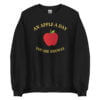 An Apple A Day You Die Anyway - Big Red Apple Sweatshirt