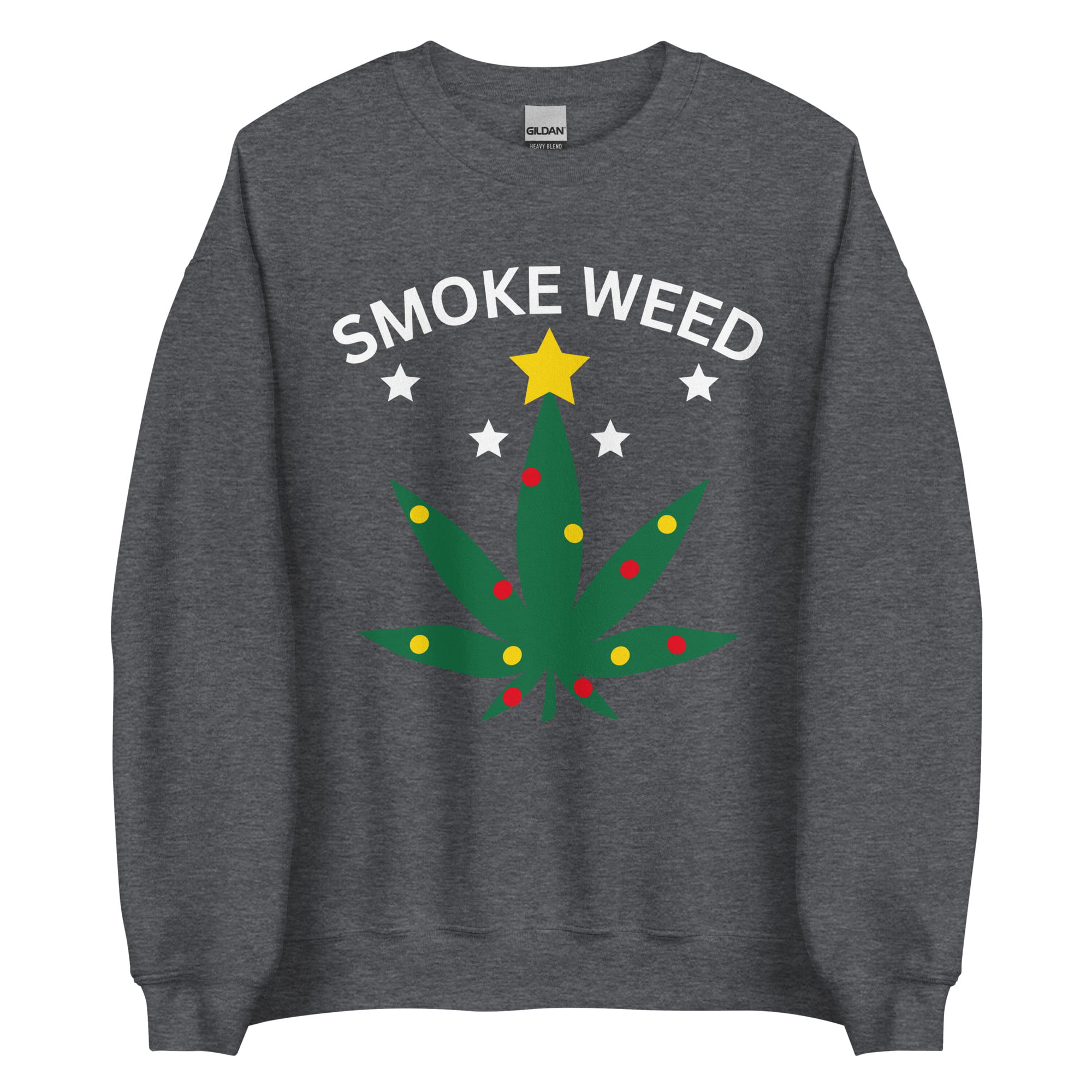 SMOKE WEED Ugly Christmas Sweater - Image 5