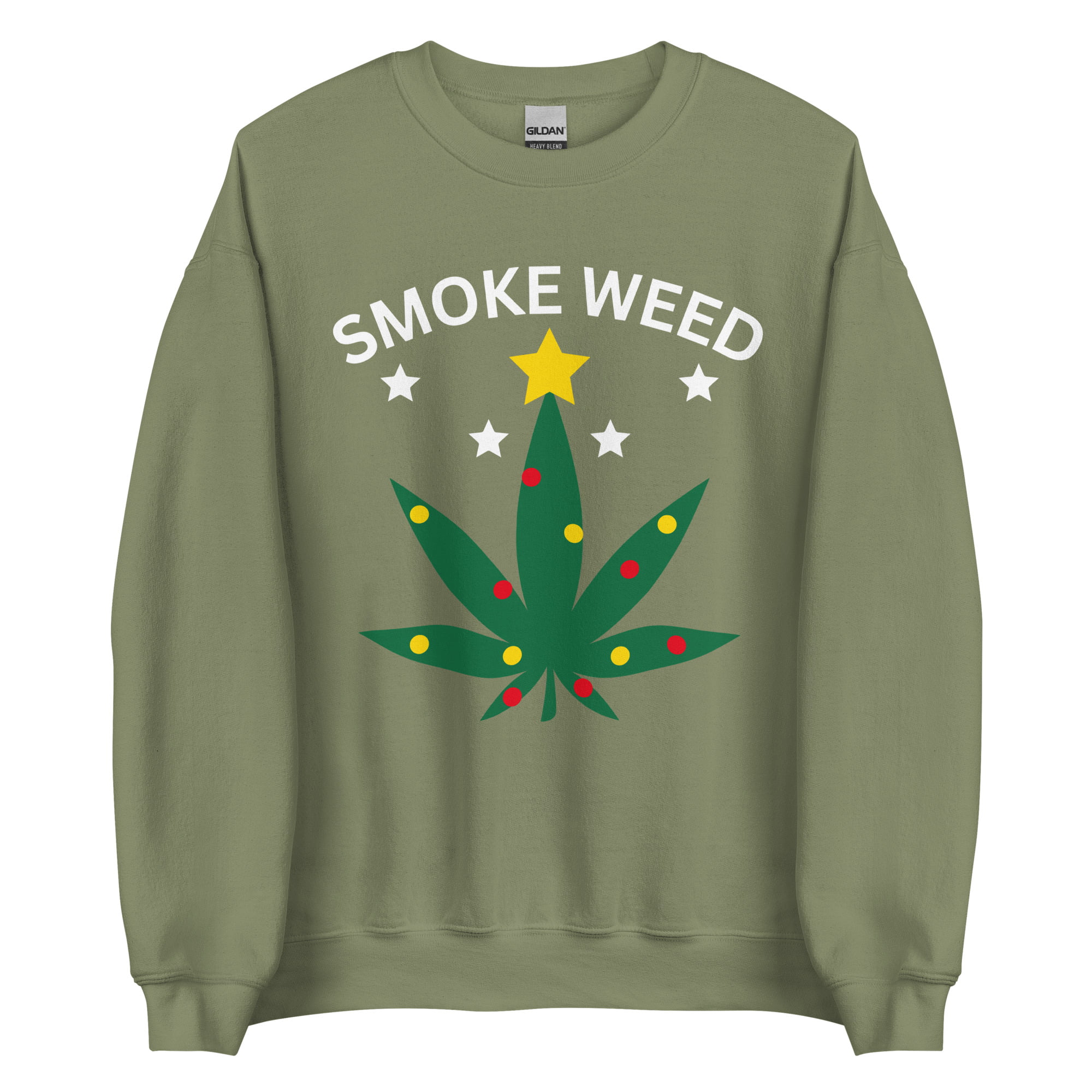 SMOKE WEED Ugly Christmas Sweater - Image 7