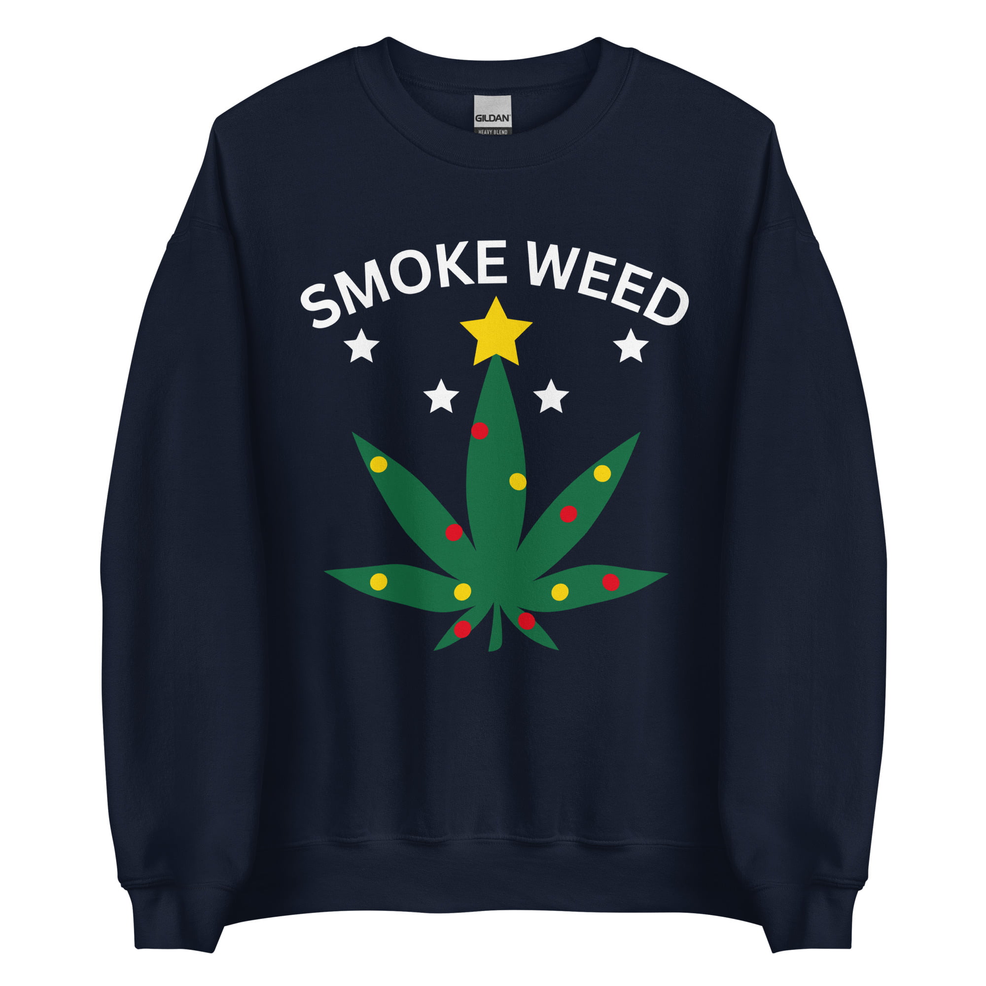 SMOKE WEED Ugly Christmas Sweater - Image 4