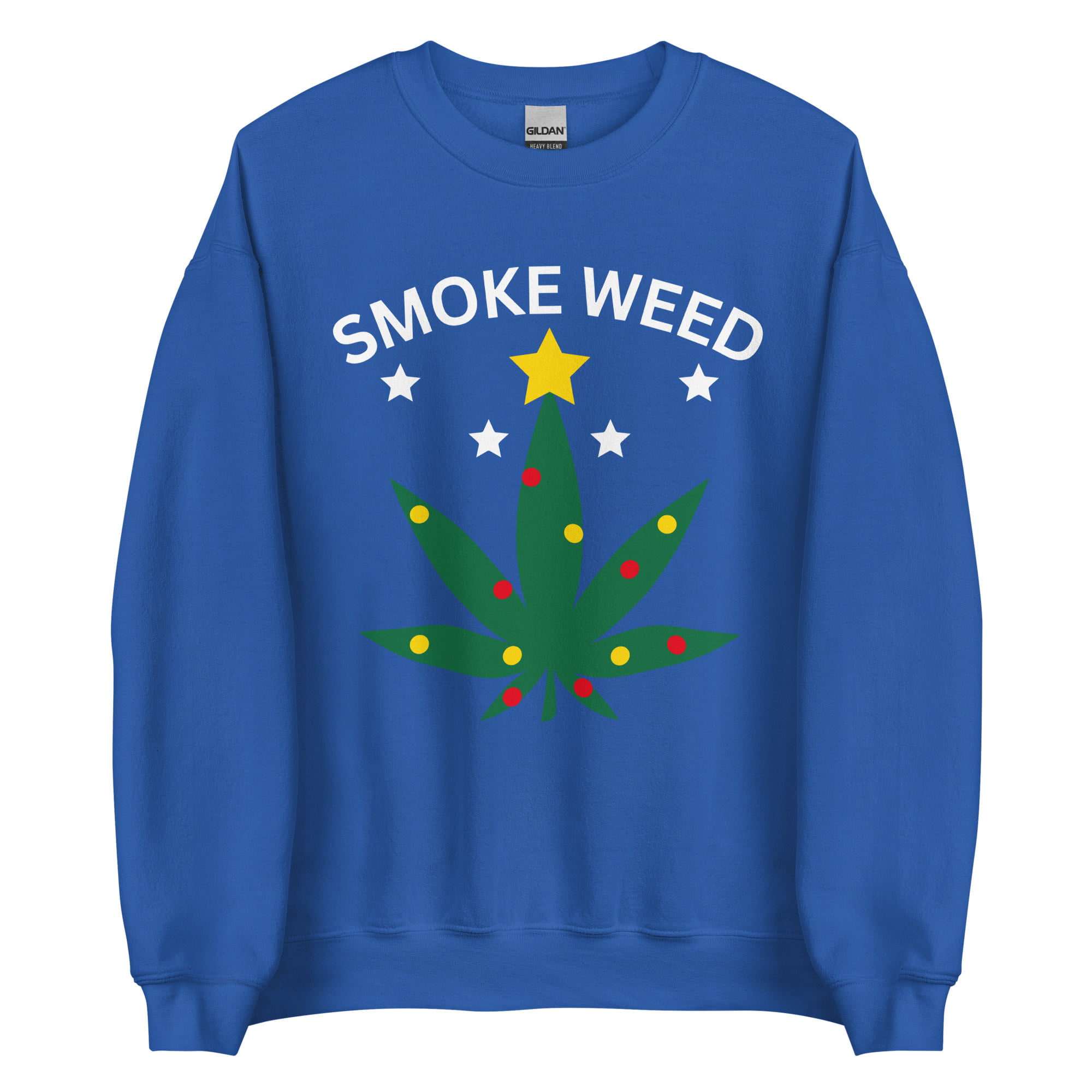 SMOKE WEED Ugly Christmas Sweater - Image 6