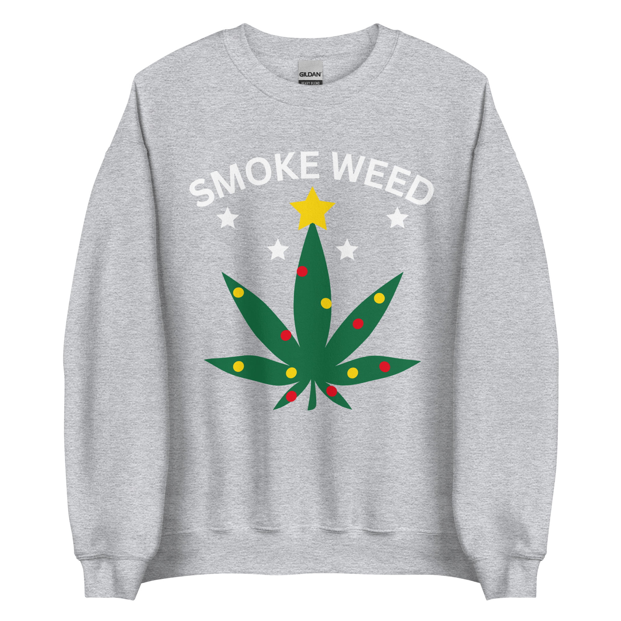 SMOKE WEED Ugly Christmas Sweater - Image 8