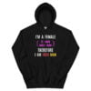 Female Iron Man (fe=iron, male=man) Hoodie