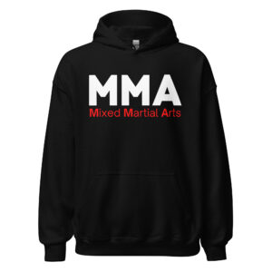 MMA Mixed Martial Arts (White & Red Font) Hoodie