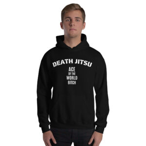 Alternative view of Jon Moxley DEATH JITSU Ace Of The World Bitch Hoodie