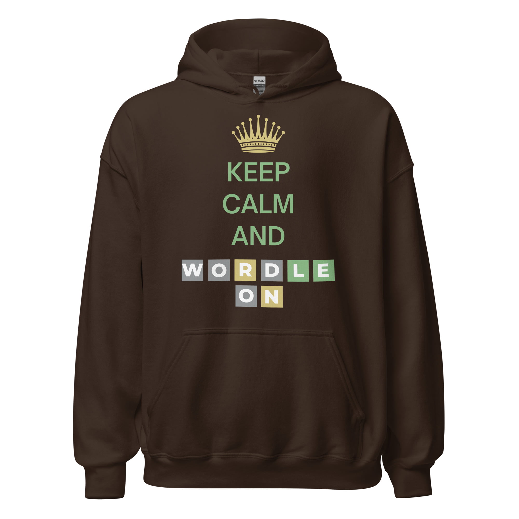 Keep Calm And Wordle On | Wordle Player Gift Ideas Unisex Hoodie - Image 4