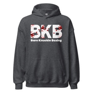 BKB Bare Knuckle Boxing | Blood Spattered Font Unisex Hoodie