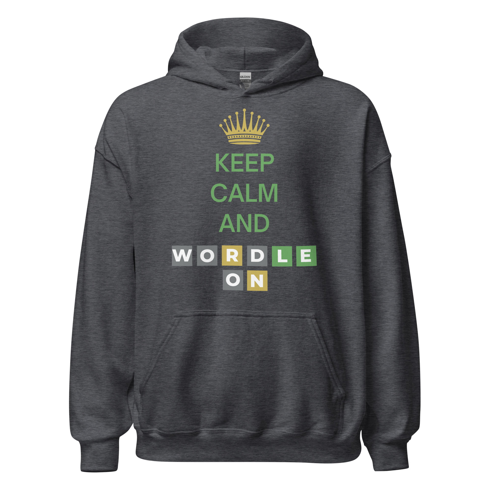 Keep Calm And Wordle On | Wordle Player Gift Ideas Unisex Hoodie - Image 5