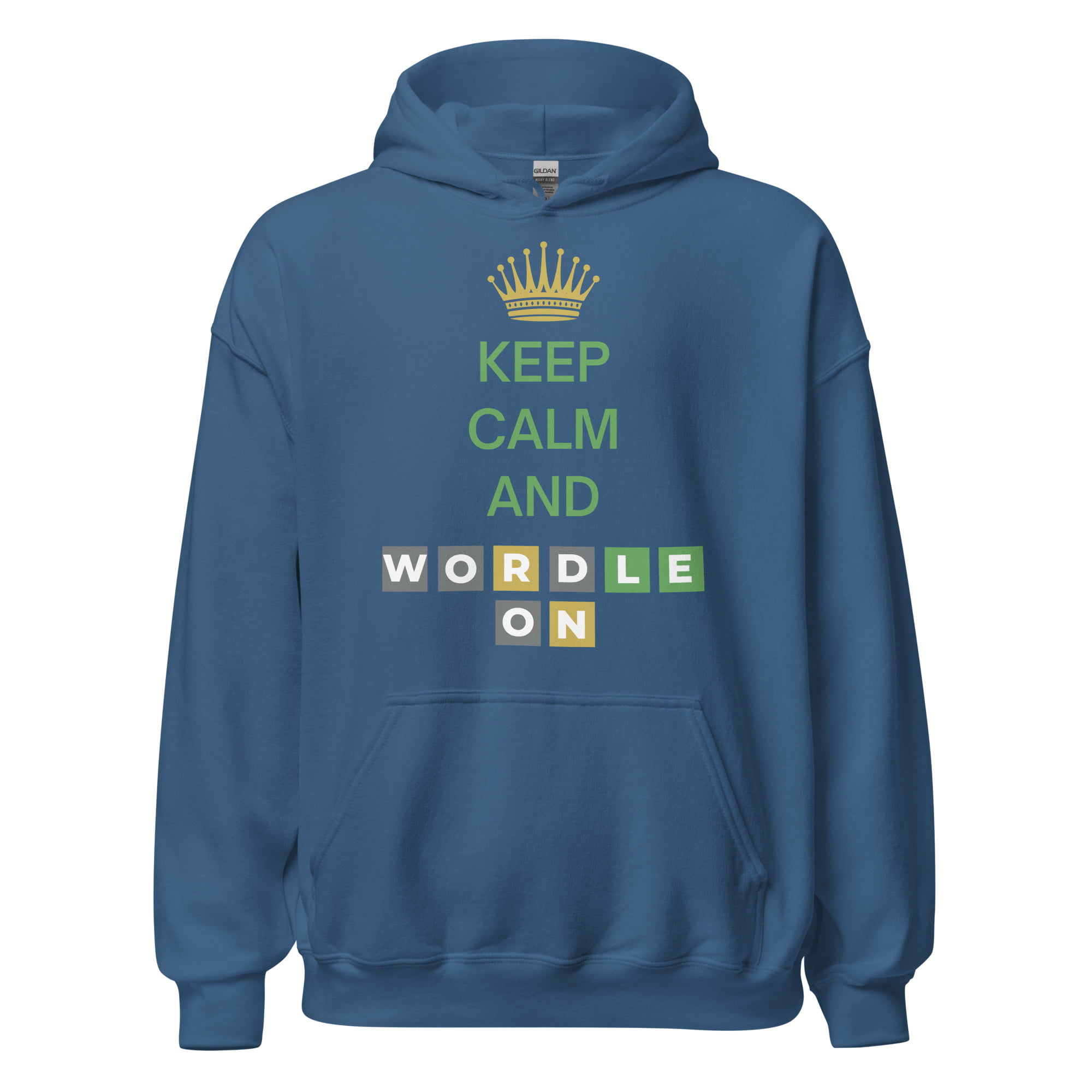 Keep Calm And Wordle On | Wordle Player Gift Ideas Unisex Hoodie - Image 7