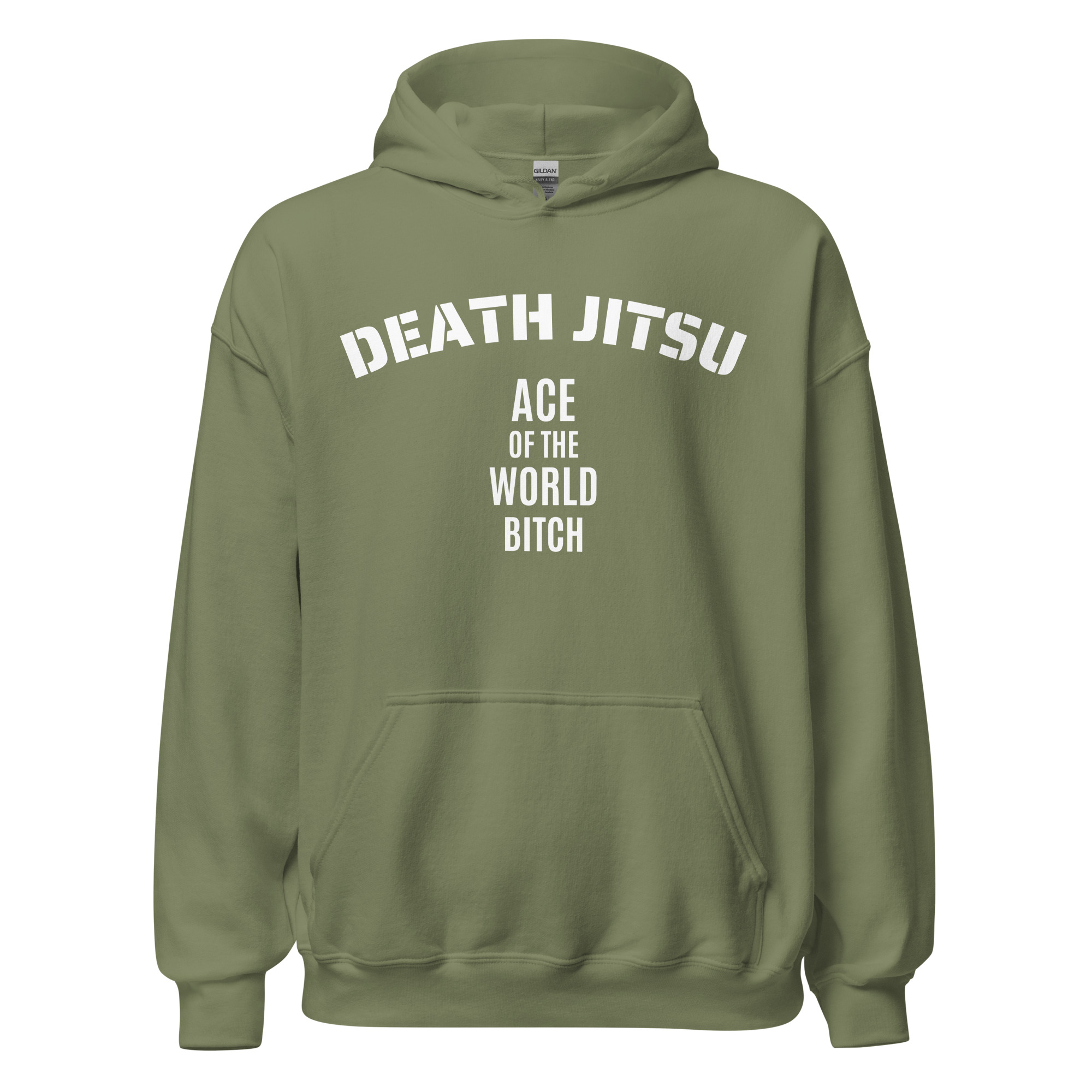 DEATH JITSU Ace Of The World Bitch BLACKPOOL Hoodie (Front + Back) - Image 9