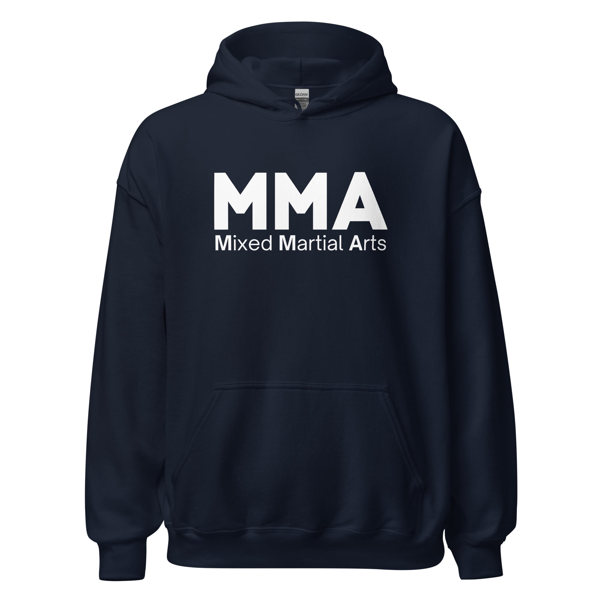 MMA Mixed Martial Arts | Bold Font MMA Logo Hoodie - Image 2