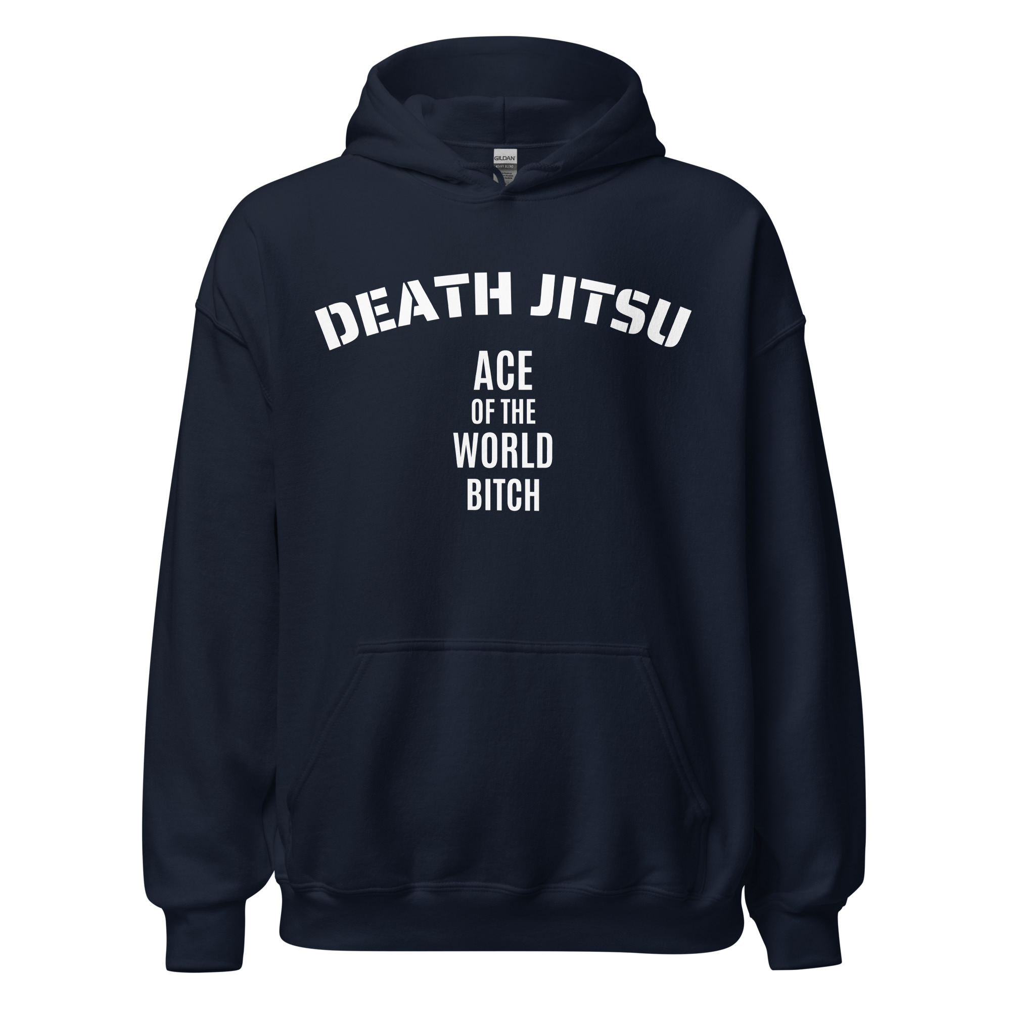 DEATH JITSU Ace Of The World Bitch BLACKPOOL Hoodie (Front + Back) - Image 3