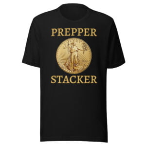 Prepper Stacker | American Gold Eagle Coin Unisex T-Shirt