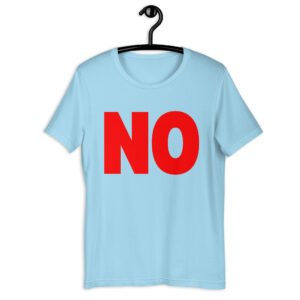 NO slogan t-shirt