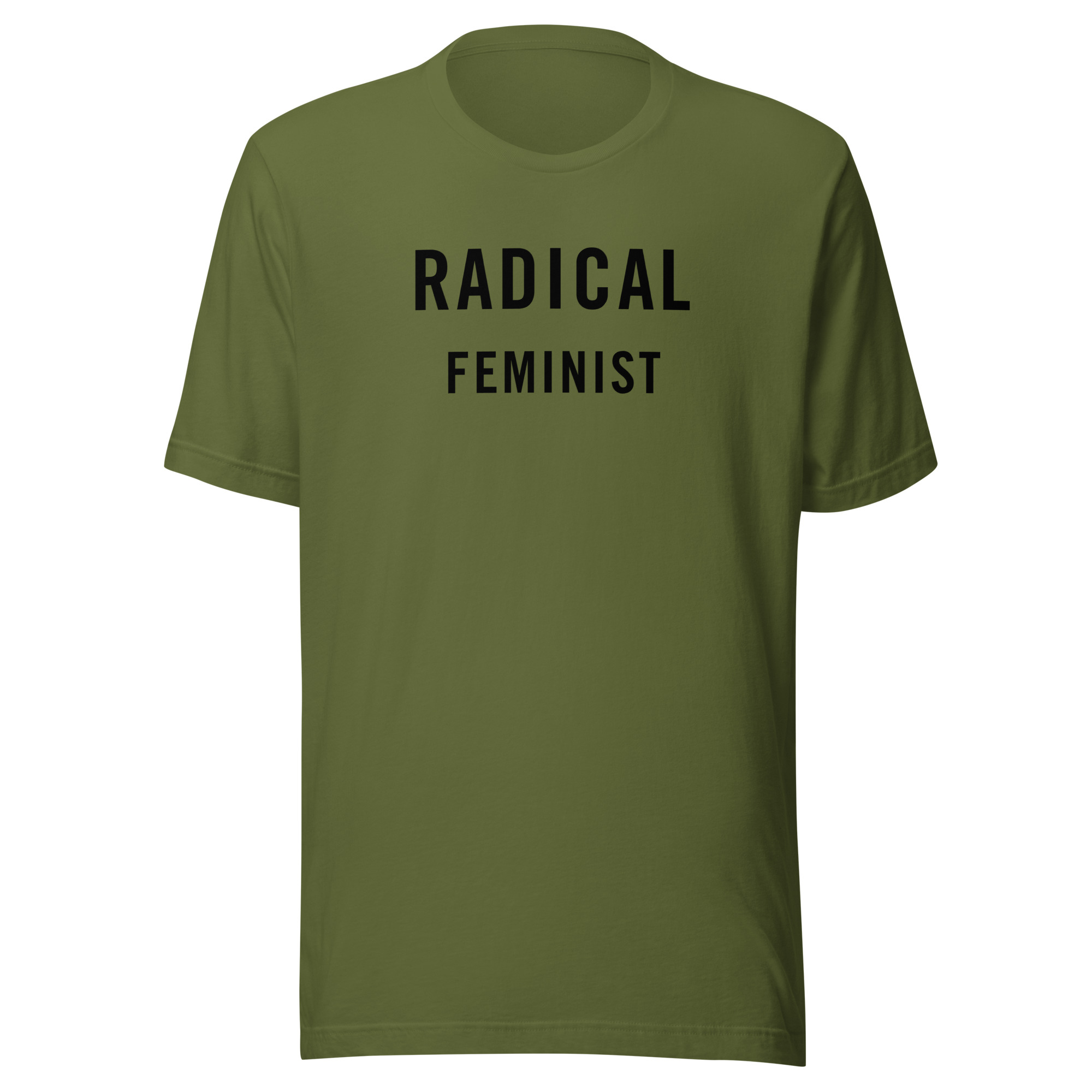 Radical Feminist (in black letters) Unisex T-Shirt - Image 4