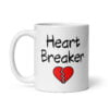 Heart Breaker broken heart coffee mug