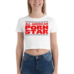 All American Porn Star Crop Top Tee