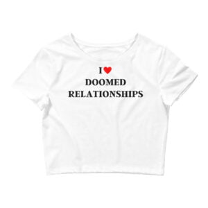 I Heart Doomed Relationships Crop Top
