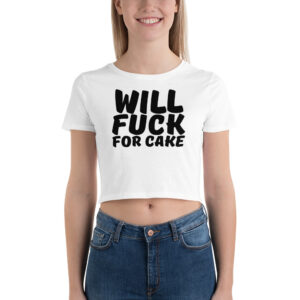 Alternative view of Will Fuck For Cake Crop Top