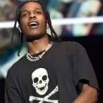 ASAP Rocky Live Alone Die Alone Skull and Bones Skull T-shirt